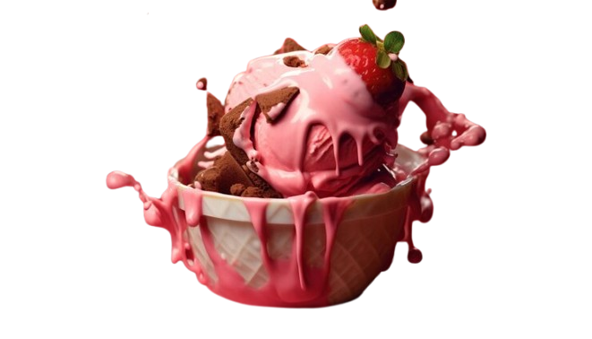 Strawberry with Special Ice Cream